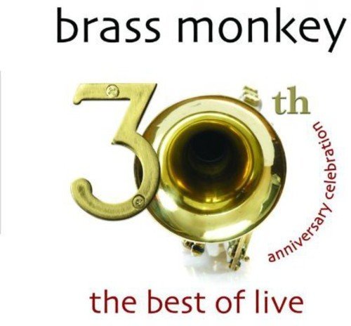 "Brass Monkey album cover featuring a gold trumpet and the number 30."