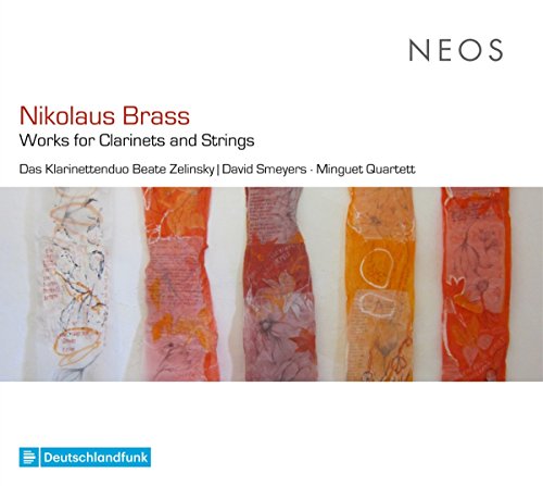 CD cover for “Nikolaus Brass” with abstract painted stripes and text.