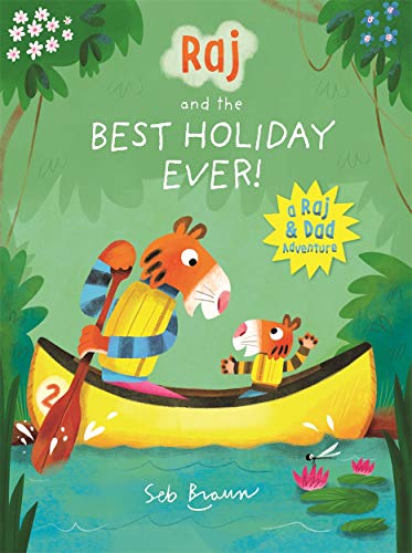 Book cover: tiger and cub canoeing through lush greenery.
