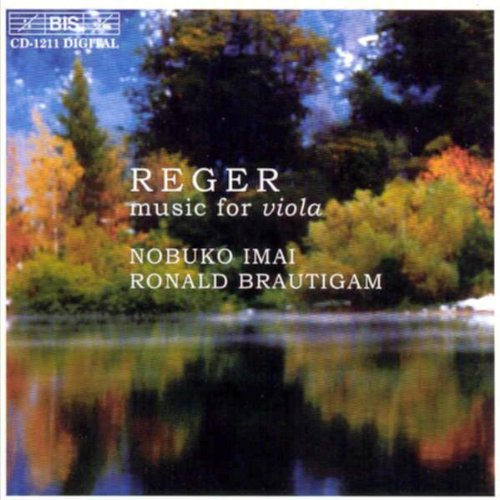 CD cover for Reger’s viola music by Brautigam and Imai.