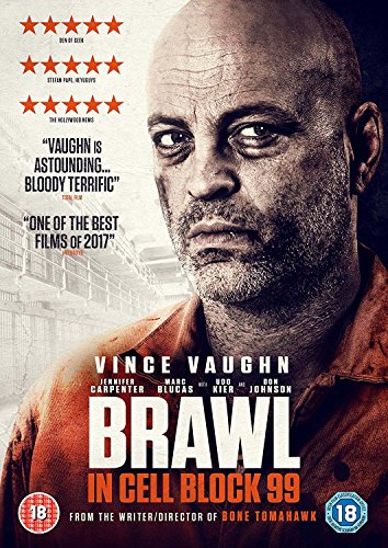DVD cover for "Brawl in Cell Block 99" featuring Vince Vaughn.