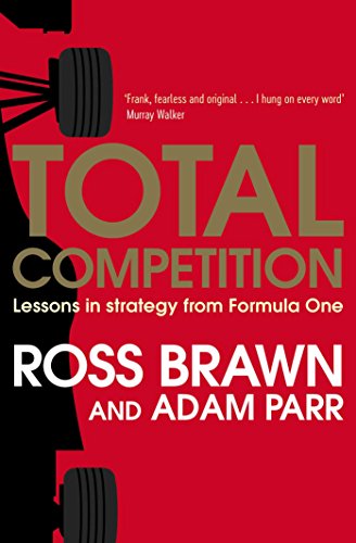 Red book cover with Formula One car wheel and bold white text.