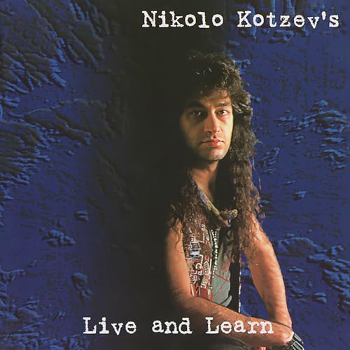 CD cover: portrait of a man with long dark hair on a blue background.