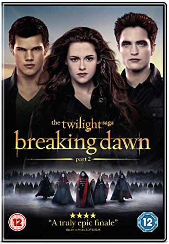 DVD cover for The Twilight Saga: Breaking Dawn Part 2 featuring the three main characters.