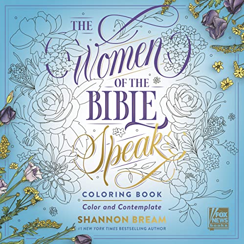 Floral coloring book cover with title “The Women of the Bible Speak.”