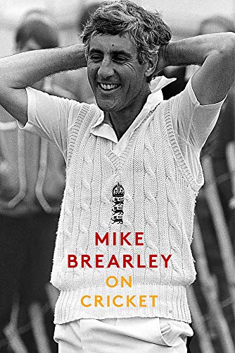Black and white portrait of cricketer Mike Brearley, book cover titled "On Cricket".