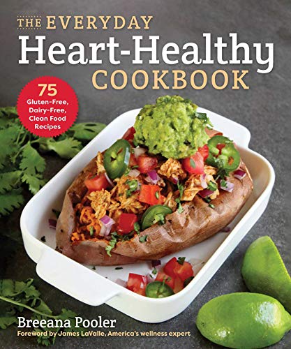Cookbook cover featuring a stuffed sweet potato topped with guacamole and fresh salsa.