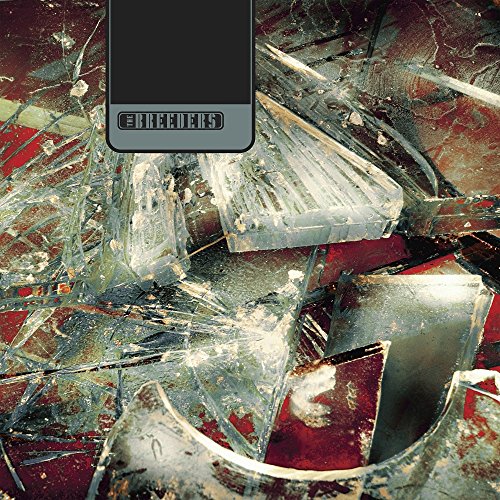 Breeders “Mountain Battles” vinyl album cover with shattered glass imagery.