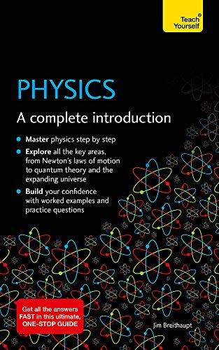 Book cover for Physics: A Complete Introduction by Jim Breithaupt, featuring atomic model patterns.