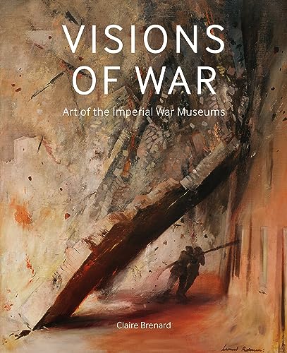 Book cover: wartime painting of soldiers amidst rubble and smoke.