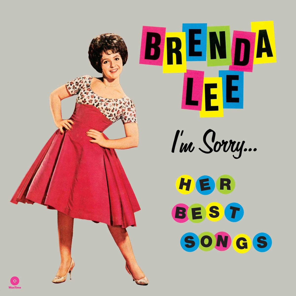 Brenda Lee album cover featuring a portrait of the singer in red.