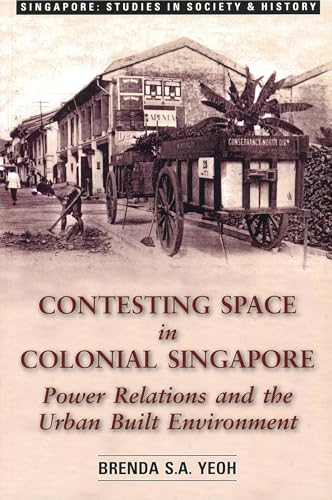 Book cover with a vintage street scene in colonial Singapore.