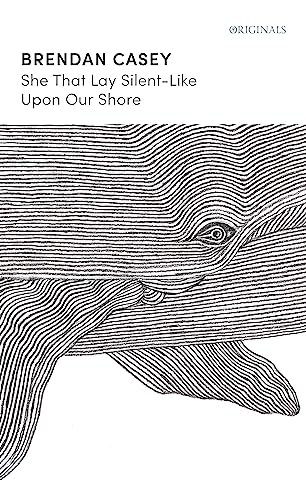 Book cover: black and white illustration of a whale eye and form.
