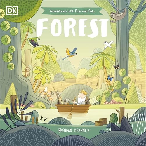 Book cover: illustrated forest scene with animals and a small boat.