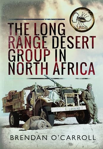 Book cover: soldiers and a vehicle in a North African desert.