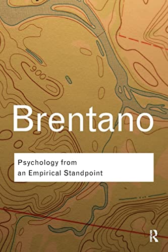 Book cover: "Brentano, Psychology from an Empirical Standpoint" with topographic map.