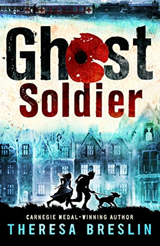 Book cover: "Ghost Soldier" with figures running towards a blurred town.
