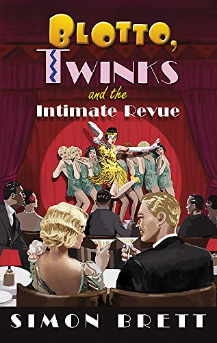 Book cover depicting a 1920s-style revue with dancers and audience members.
