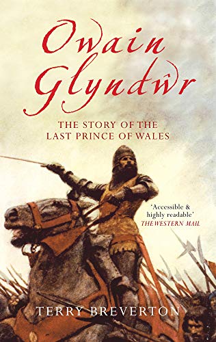 Book cover depicting Owain Glyndwr on horseback leading an army.