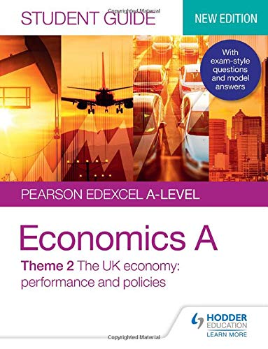 Economics A-level student guide cover with transport imagery and text.