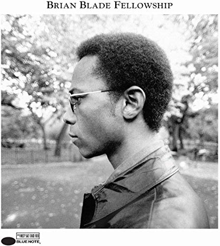 Black and white album cover featuring a profile portrait of Brian Blade.