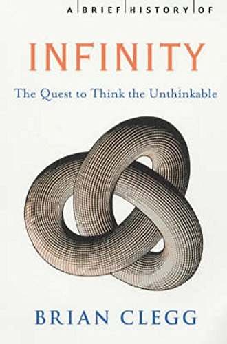 Book cover: “Brief History of Infinity” with a Möbius strip image.