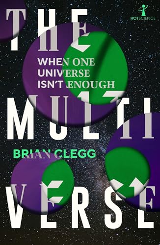 Book cover with large white text, purple and green circles, against a starry background.