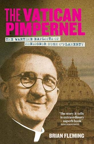Book cover featuring Monsignor Hugh O'Flaherty with St. Peter's Basilica.