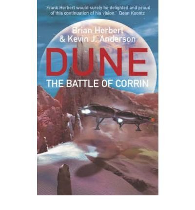 Book cover featuring a spaceship flying over a rocky desert landscape with a planet.