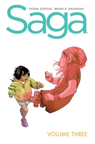 Comic book cover featuring a young girl with horns and a floating pink-skinned figure.