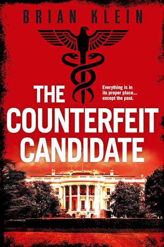 Book cover: red background, White House, eagle and medical symbol.