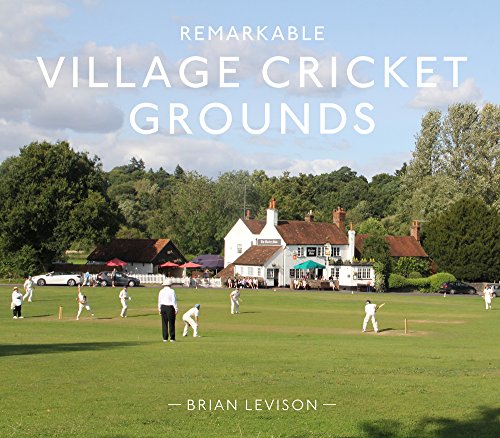 Book cover depicting a village cricket match and pub in a green landscape.