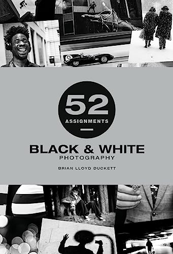 Book cover with black and white photography collage and large “52” circle.