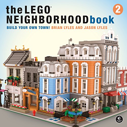 Book cover featuring a row of colorful LEGO buildings and the title text.