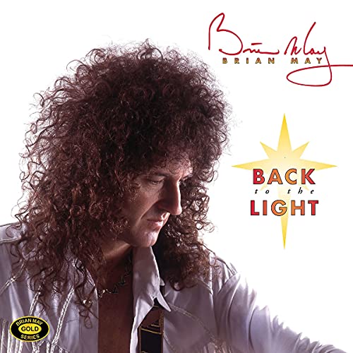 Brian May’s “Back To The Light” vinyl record with album cover portrait.
