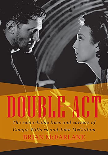 Book cover: “Double-Act” featuring portraits of a man and woman in black and white.