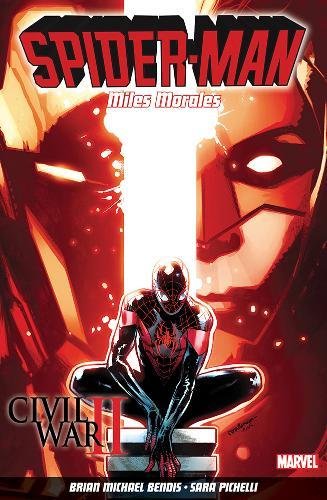 Comic book cover featuring Spider-Man kneeling with a bright light effect.
