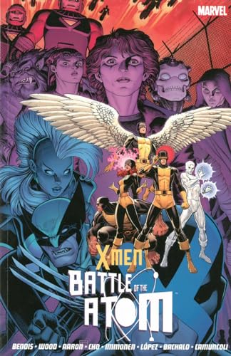 X-Men: Battle of the Atom comic cover featuring multiple characters in action.