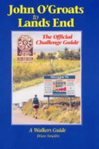 Book cover: "John O'Groats to Lands End" challenge guide with a hiker.