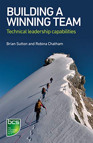 Book cover: "Building A Winning Team" with mountain climbers image.