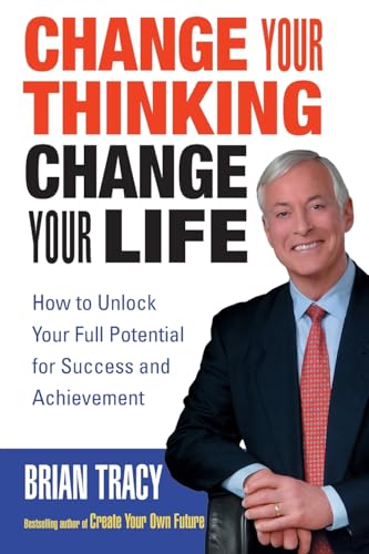 Book cover: "Change Your Thinking" by Brian Tracy, with author portrait.
