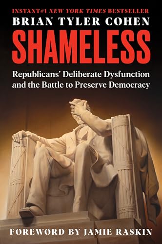 Book cover: "Shameless" with image of Lincoln Monument, hand covering face.