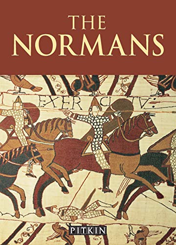 Book cover for “The Normans” featuring a detail from the Bayeux Tapestry.