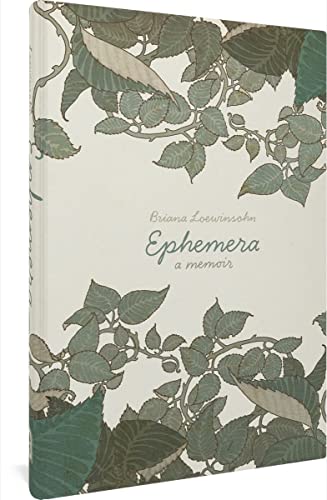 Book cover with leafy green vines and the title "Ephemera" in script.