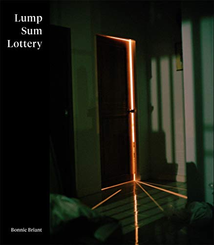 Book cover: dark hallway with a glowing doorway and text "Lump Sum Lottery".