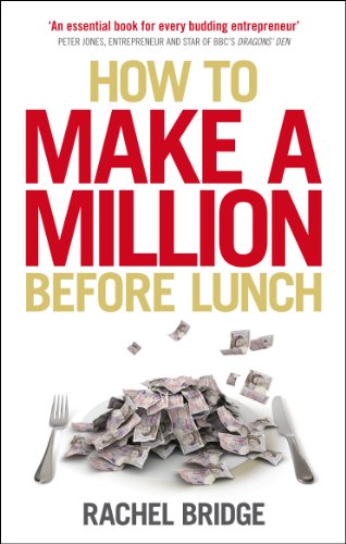 Book cover with red text, a plate of money, and author Rachel Bridge.