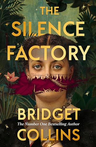 Book cover featuring a woman with a dark red cloth covering her mouth.