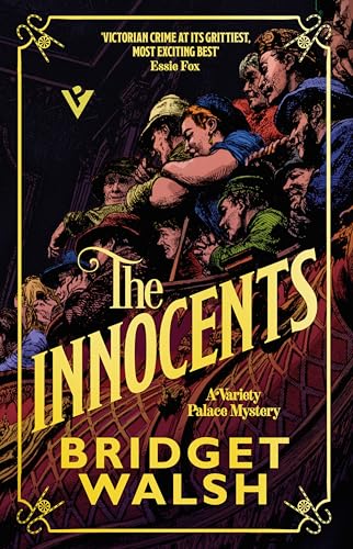 Book cover for “The Innocents” depicting a crowded, illustrated scene.