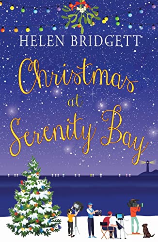 Book cover: "Christmas at Serenity Bay" with a festive scene below.