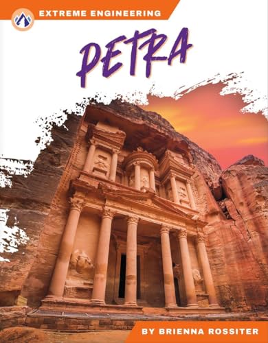 Book cover featuring the ancient city of Petra carved into sandstone cliffs.